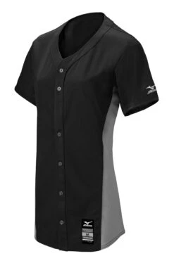 Mizuno Girls Pro Full-Button Game Jersey -Baseball Gear Store 350582 9091