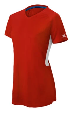 Mizuno Girls Comp Short-Sleeve V-Neck Jersey -Baseball Gear Store 350584 1000