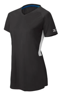 Mizuno Girls Comp Short-Sleeve V-Neck Jersey -Baseball Gear Store 350584 9000