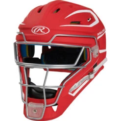 Rawlings Two Tone Matte Catchers Helmet CHMACH -Baseball Gear Store CHMACH S7 5