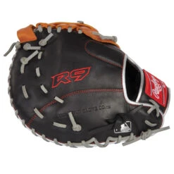 Rawlings R9 R9FMU-17BT 12 Inch Youth First Base Glove -Baseball Gear Store R9FMU 17BT bside