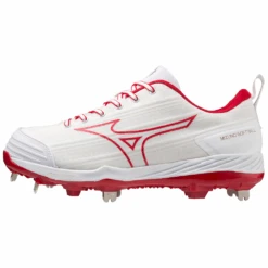 Mizuno Sweep 6 Low Womens Metal Softball Cleats -Baseball Gear Store RED