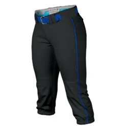 Easton Prowess Womens Piped Softball Pants -Baseball Gear Store W S PROWESS Piped PANT A167 122 BKRY front copy