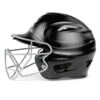 Under Armour Matte Molded Adult Baseball Helmet With Face Guard UABH-100MM-FGB2